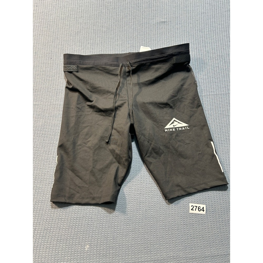Nike Trail Running Shorts Mens Large Black DM4795-010 New